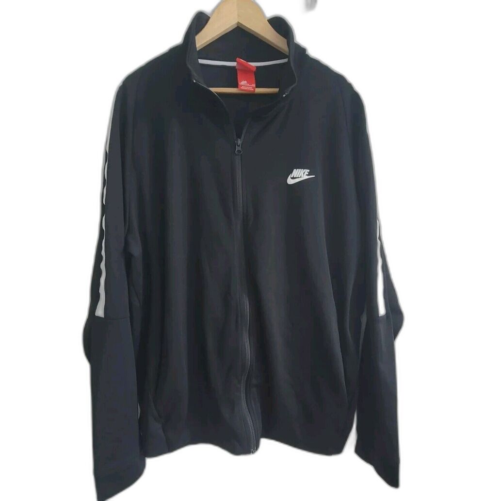 Nike N98 Black Tribute Activewear Full Zip Jacket Size 2XL